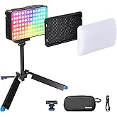 Amaran Ace 25c RGBWW LED Video Light All-in-One Creator Kit | 32W Boost Mode, 2300K-10000K RGBWW, 1171 Lux Output at 5600K, 4500mAh Battery, USB-C PD, for Mobile Creators, Charcoal