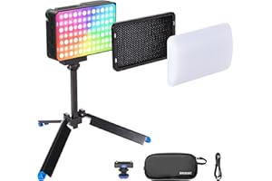 Amaran Ace 25c Kit, Pocket RGBWW LED Light, Boost Mode Up to 32W, Full-Color Mini Video Light (2,300-10,000K), 1,171 Lux@1m at 5,600K, 4500mAh Battery with PD Charging for Mobile Creators (Charcoal)