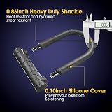 MOMIMO Bike Lock Heavy Duty U Lock with 4ft Cable Shackle 0.86 in Keyed view 2