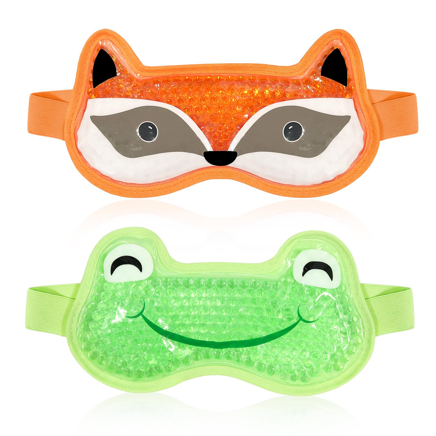 Photo 1 of CONBELLA 2PCS Adorable Cooling Eye Mask Gel Eye Mask, Reusable Hot Cold Therapy Cold Eye mask for Post Surgery, Puffiness, Dark Circles, Eye Bags, Dry Eyes