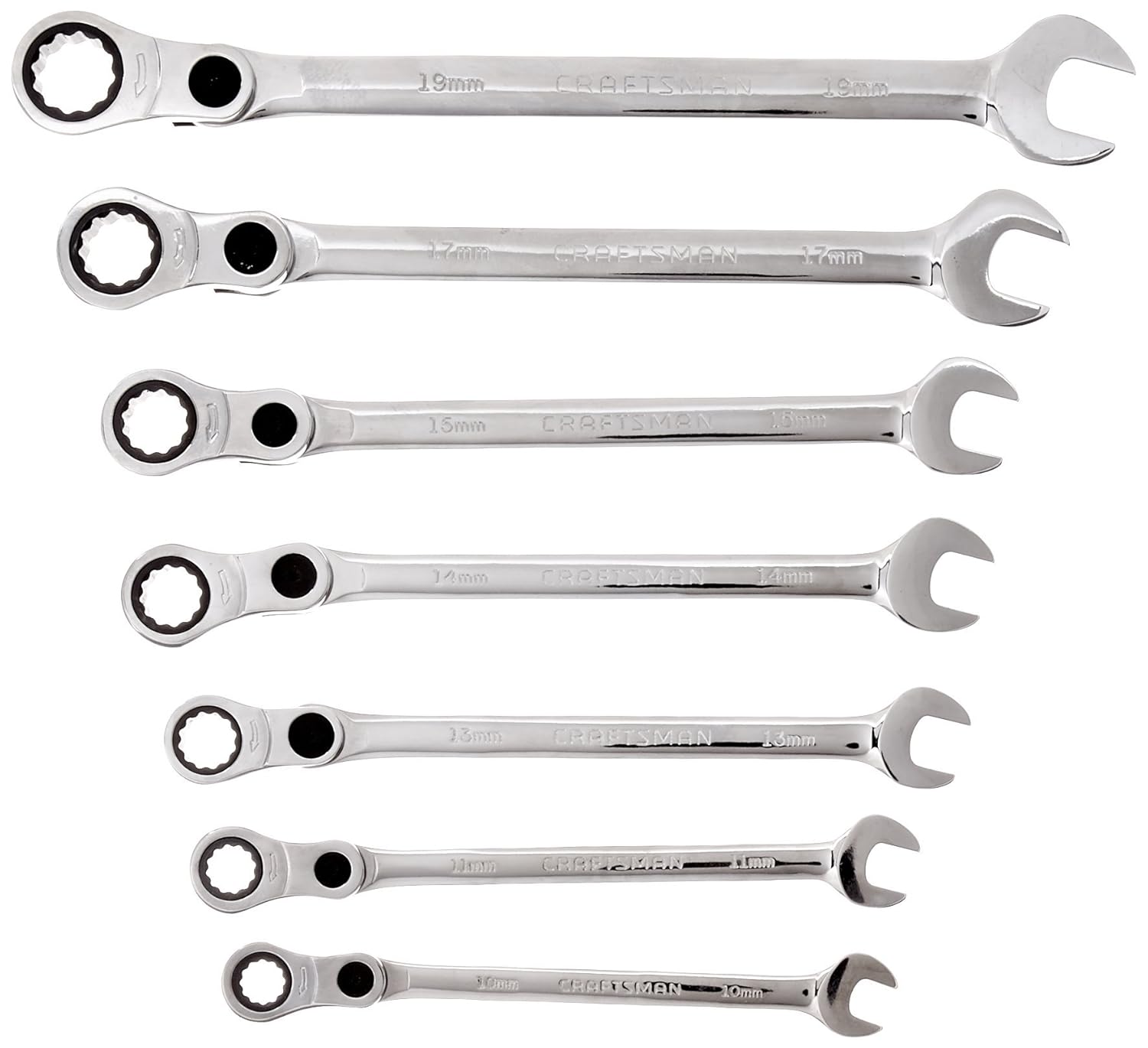 Craftsman 7 pc. Metric Elbow Ratcheting Wrench Set 14636 Amazon.in Industrial & Scientific