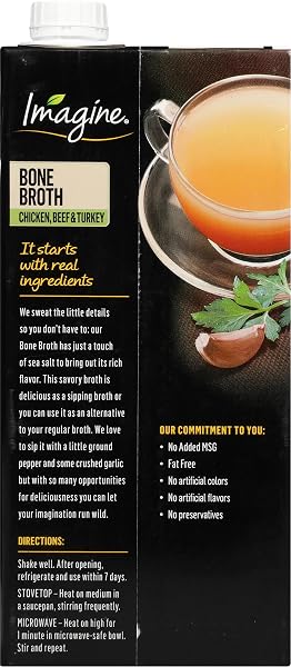 IMAGINE CHICKEN, BEEF & TURKEY BONE BROTH 32 OZ
