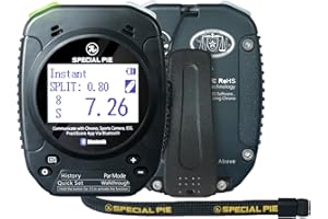 SPECIAL PIE Shot Timer – Smart Multi-Caliber Sound Sensor, Bluetooth Competition Timer for IPSC & USPSA, IROA Certified, 72H Battery(Black)