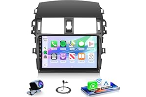 4Core 4G+64G Android 15 Car Radio for Toyota Corolla 2009-2013 Car Stereo Wireless Carplay, Rimoody 9'' HD Touchscreen Mirror Link GPS Navigation 5G-WiFi Bluetooth FM/RDS EQ-32 SWC Backup Camera