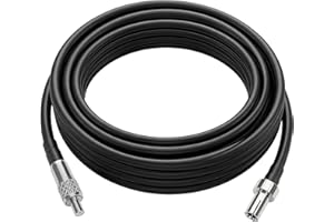 FOCMKEAS 32Ft RG174 Coaxial Cable UHF TS9 Male to Female Coax Cable Low Loss 50 Ohm Antenna Cables Jumper Extension Cable for
