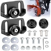 Universal Roller Skid Snow Thrower Shoes | 490-241-0038 Snow Blower Skid Shoes W/Hardware, for Craftsman, MTD, Cub Cadet, Fits Most 2-Stage and 3-Stage Snow Thrower Snowblowers