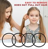ZHIYE 100pcs Elastic Hair Bands 4mm No Metal Strong Hair Ties Kids Women view 8