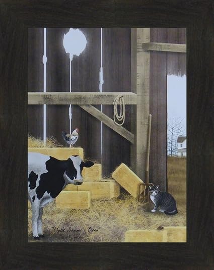 Amazon Com Uncle Sammy S Barn By Billy Jacobs 16x20 Holstein Cow