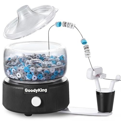 GoodyKing Electric Bead Spinner for Bracelet Making Kit Clay