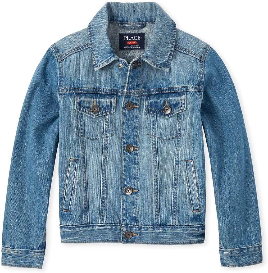 The Children's Place Boys' Denim Jacket: Clothing
