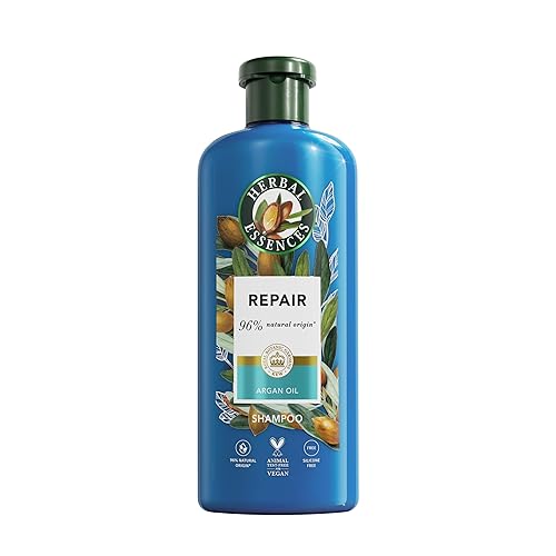 Herbal Essences Argan Oil Repair Shampoo 350ml to Nourish Damaged Hair, Silicone Free