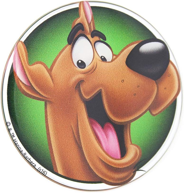 Fan Emblems Scooby Doo Car Sticker Domed/Multicolor/Chrome Finish, Happy Scooby Automotive Emblem Decal Easily Applies to Cars, Trucks, Motorcycles, Laptops, Cellphones, Windows, Almost Anything