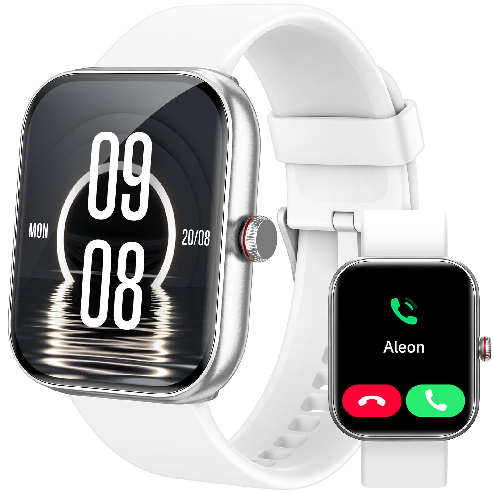 Smart Watch for Women Men, Smartwatch for iPhone & Android Bluetooth (Answer/Call) Built-in Alexa, 1.91" HD Fitness Tracker with 105+ Sport Modes, IP68 Waterproof, Sleep/Heart Rate/SpO2/Stress Monitor