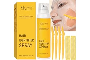 QUEWEL Hair-Identifier-Spray-for-Face-Shaving, 150ml-Hair-Identifier-Spray Gentle Plant Based Formula Refreshing Cooling Effect for Face Shaving Moisturizing and Skin Care (1 Set)