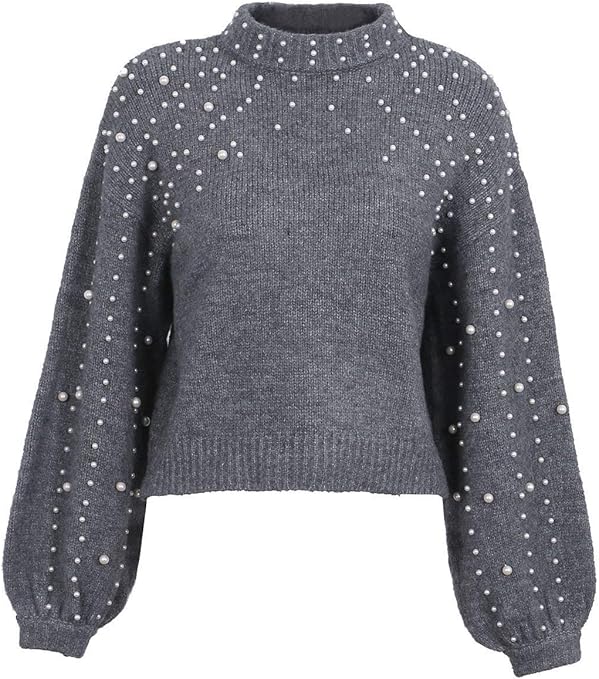 pullover damen mit perlen