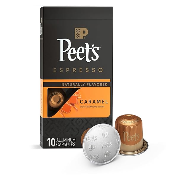 PEET’S COFFEE, DARK ROAST ESPRESSO CAPSULES COMPATIBLE WITH...