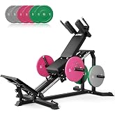 GOIMU L5 Leg Press Hack Squat Machine, 30-Degree Leg Press Machine for Home Gym, Compact Hack Squat Machine with Removable Shoulder Pad, Lower Body Workout Equipment