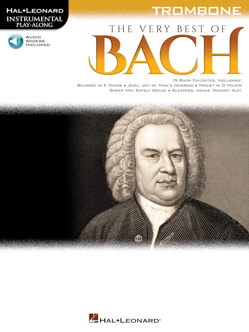 The Very Best of Bach: Instrumental Play-Along For Trombone (Hal Leonard Instrume) (Includes Online Access Code)