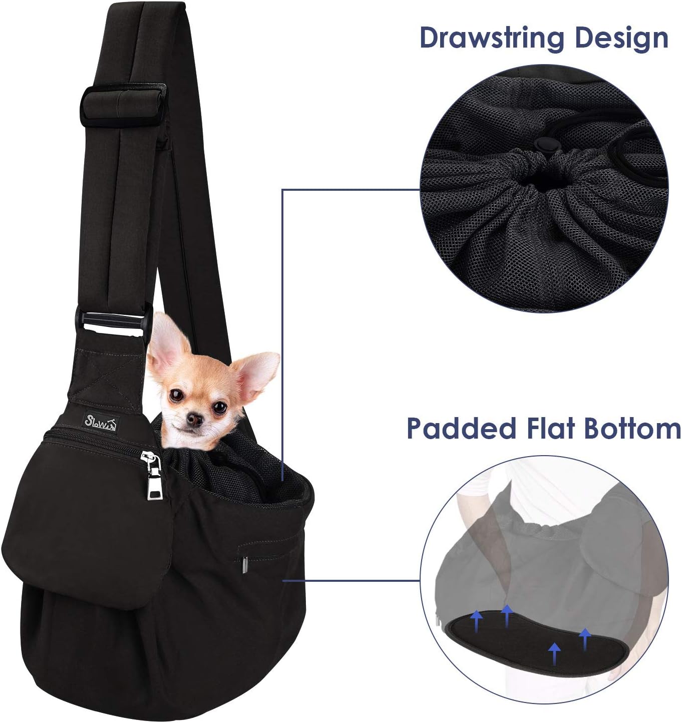 dog shoulder sling carrier