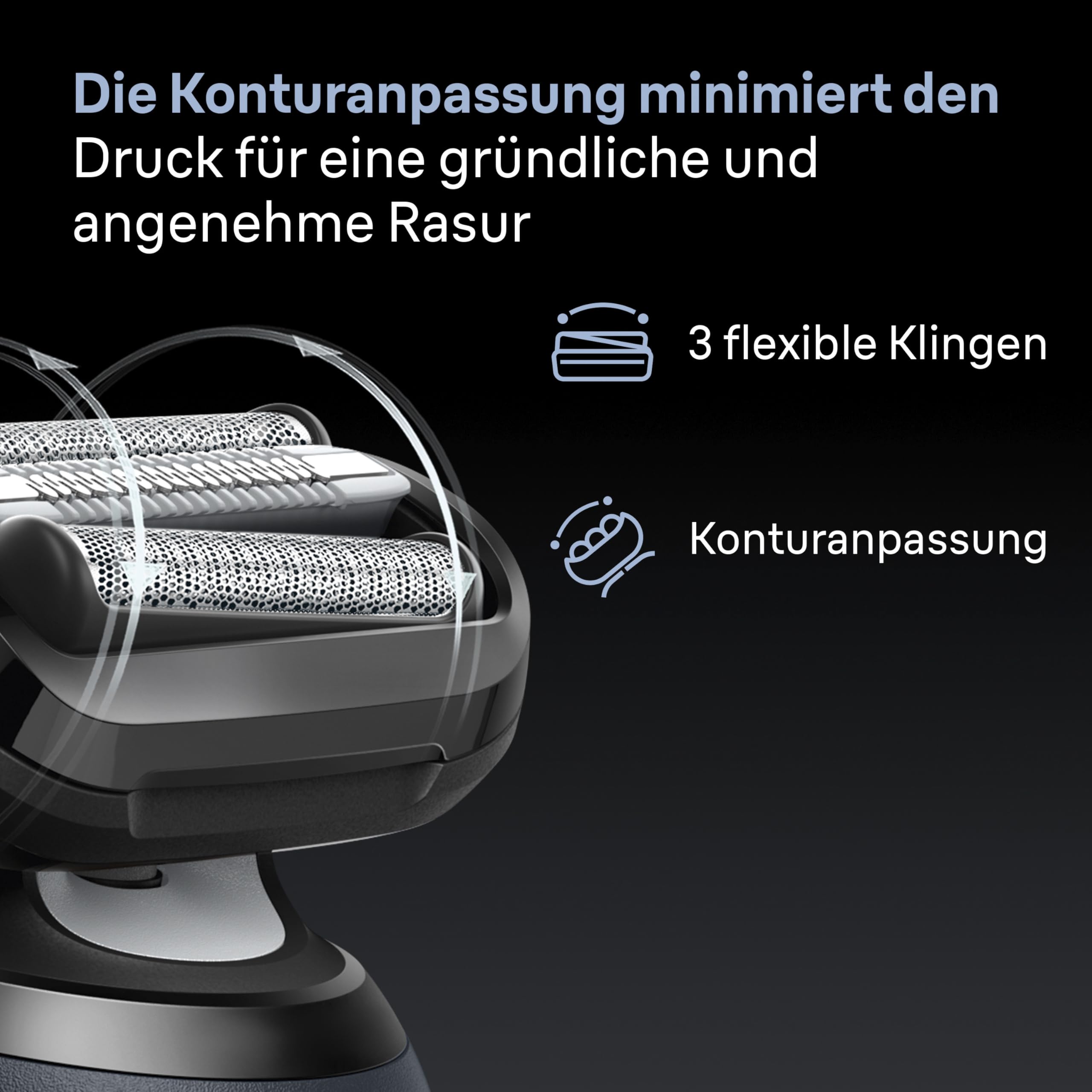 Braun Series 6 Elektrorasierer Herren, Rasierapparat mit 60 Min. Akkulaufzeit, Präzisionstrimmer-Aufsatz, Kabelloser Nass- und Trockenrasierer für Männer, Wasserdicht, 62-G1200si, Grau 3