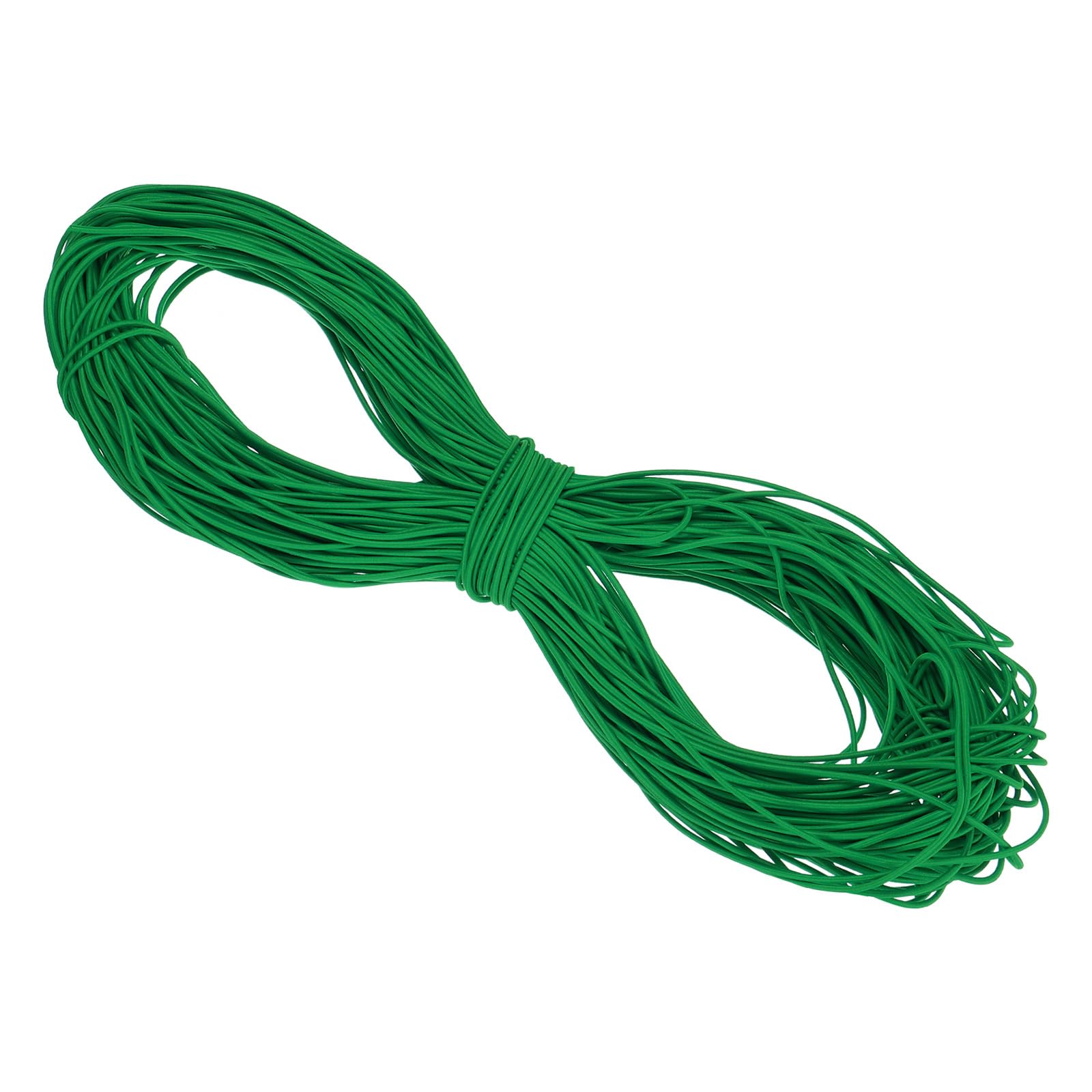 PATIKIL 100 Yards(90m) Bungee Cord Elastic Cord Heavy Stretch String Rope 2.5mm Green for Crafting DIY Sewing Hook Straps Camping Tie Down Strap