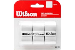 Wilson Pro Tennis Racquet Over Grip, Pack of 3