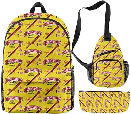 xieqingqing234 3pc men women backwoods backpacks casual school bag size 10l6w17h inch pencil case shoulder bag for boys girl
