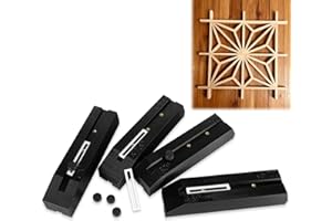 Woodworking Jigs for Kumiko Joinery, 4-Piece Angle Set with Multiple Guides, Japanese Style Joinery Tools