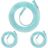 Oxygen Tubing (3 Packs), 25Ft Green Crush and Kink Resistant Oxygen Tube Replacement, 25' Reusable Tubing Accessories