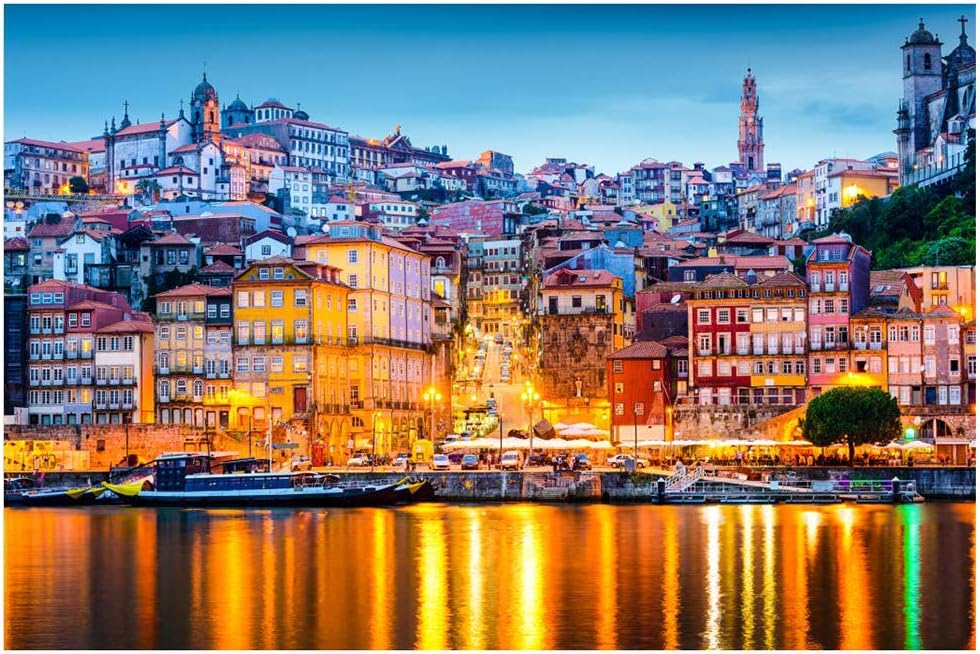 HZW Jigsaw Puzzle Wooden 500/1000/1500/2000 Piece Puzzles Tranquil Series World Famous City Night Scene Large Classic Jigsaw Puzzle Adult Kids Decompression Puzzle Toys,1000 pc