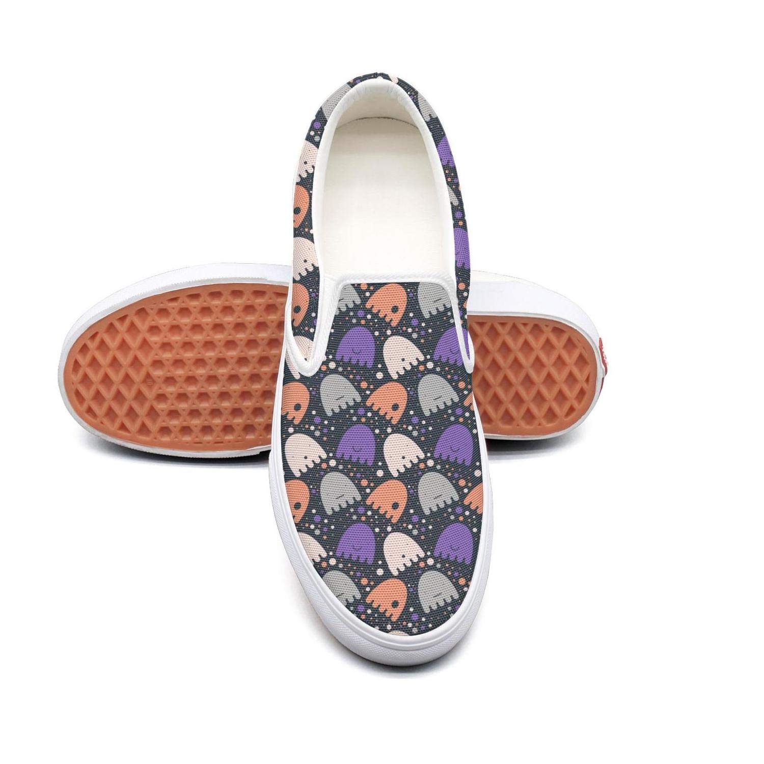 Slipon Loafers Casual Background Blue Ghost Boo Halloween