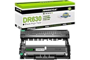 greencycle 1 Pack DR630 DR-630 Drum Unit (No Toner) Replacement Compatible for Brother HL-L2300D HL-L2340DW HL-L2380DW DCP-L2540DW MFC-L2700DW MFC-L2740DW Laser Printer (High Yield, Black)