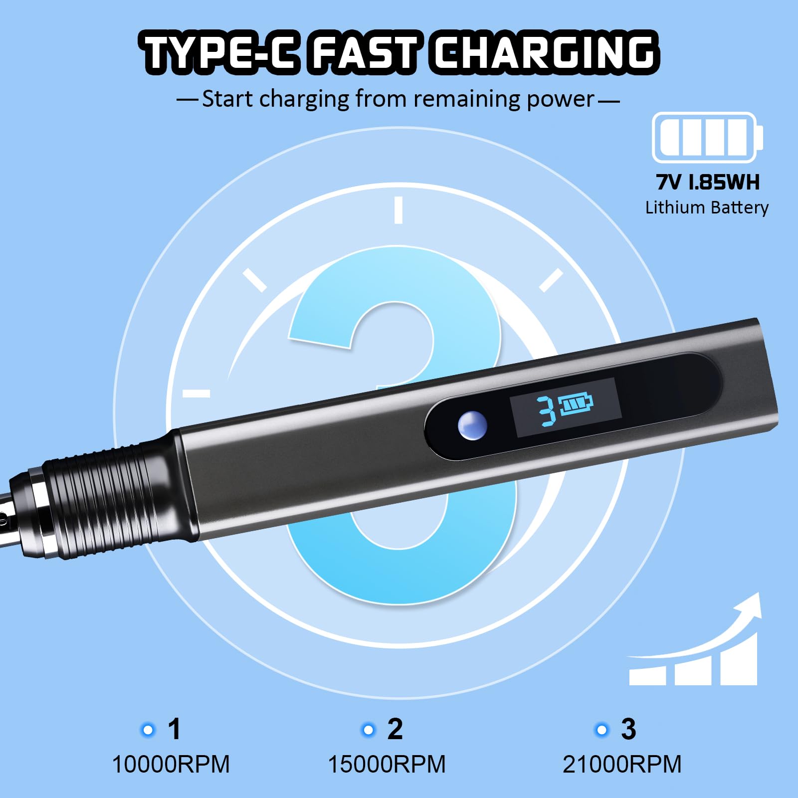 Engraving Pen Kit Rechargeable Cordless Engraver Pen with 33 Bits, 10 Stencils, Mini DIY Electric Etching Machines Rotary Tool for Carving Jewelry Stone Wood Glass Metal Plastic