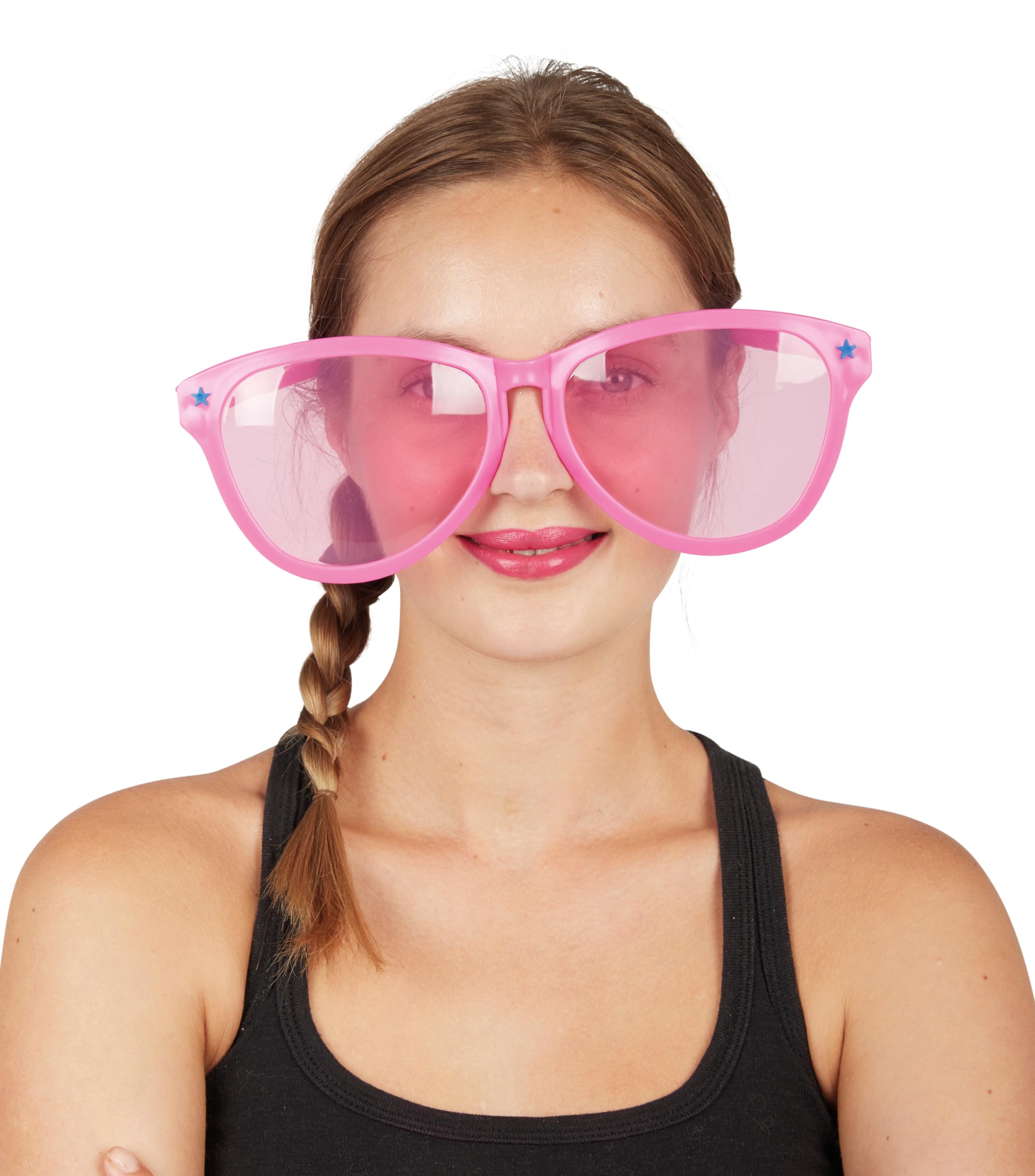 P 'tit clown 10869 Plastic Jumbo Sunglasses With Glasses (Random Color)
