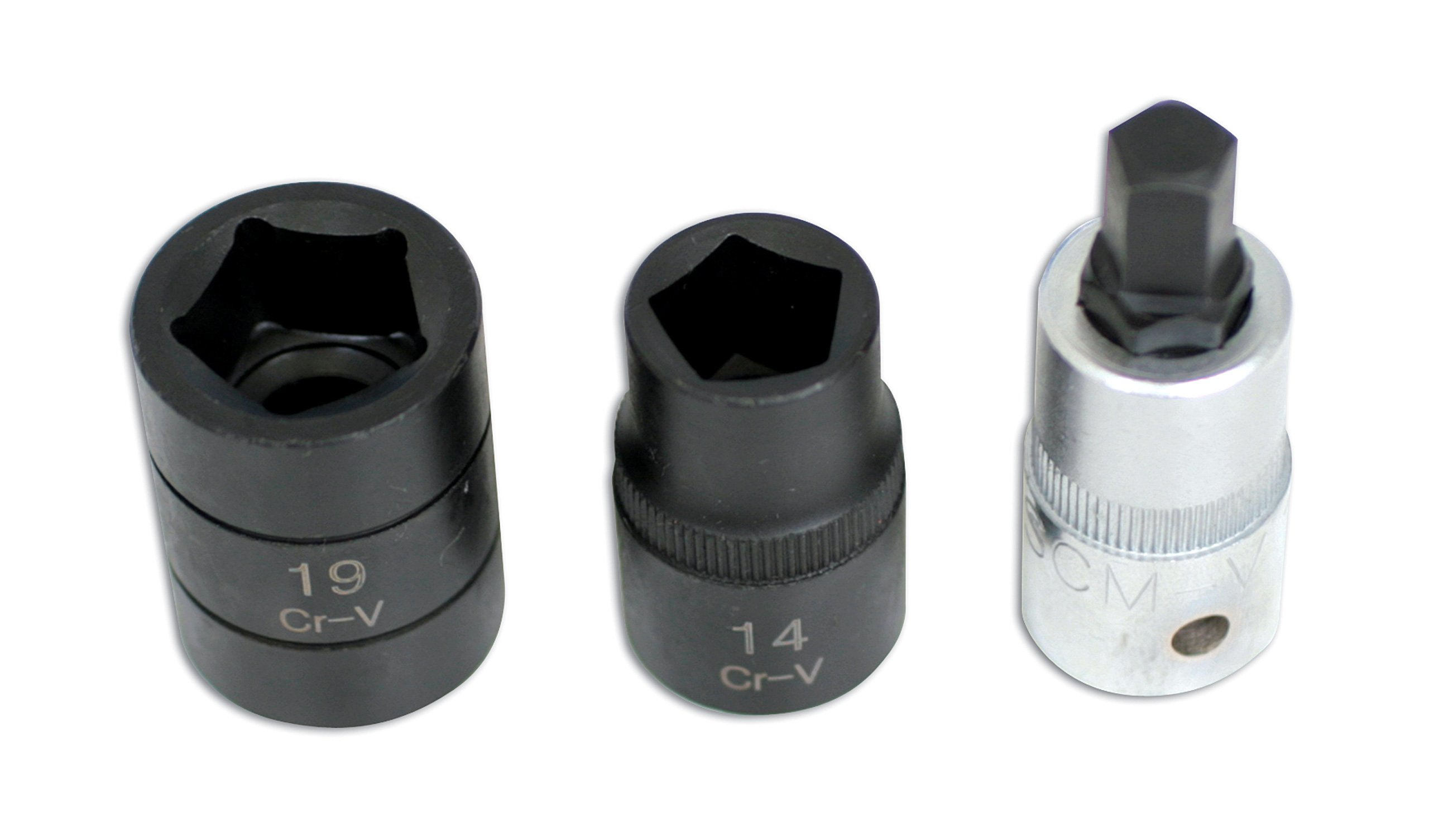 Laser 4512 Pentagon Socket & Bit Set 3pc