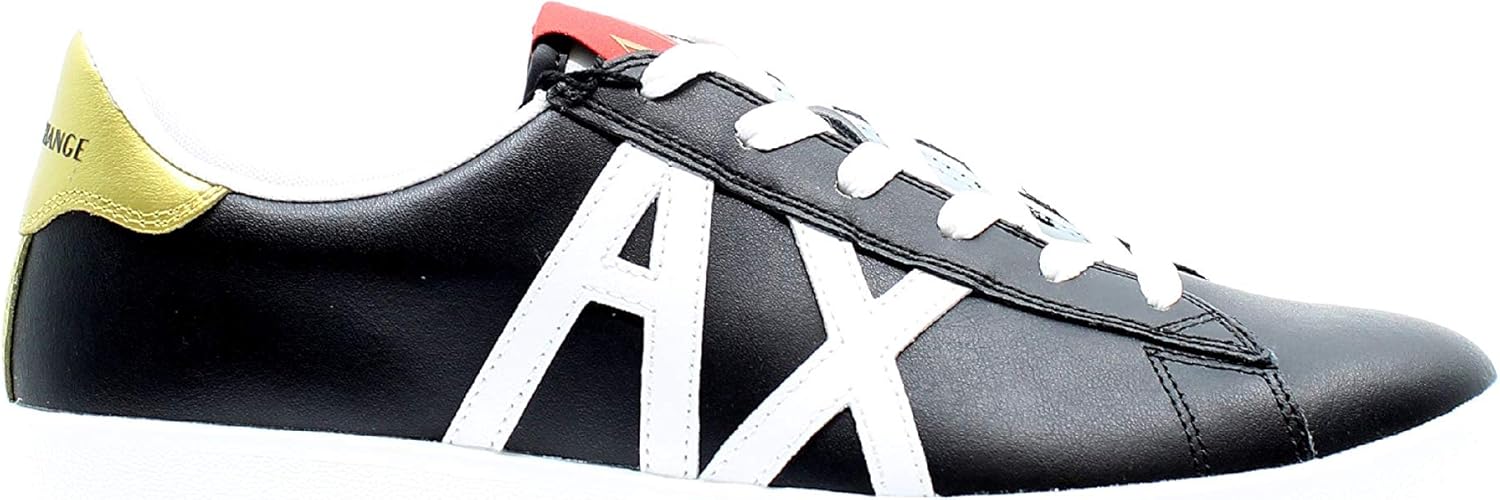 ARMANI EXCHANGE Zapatillas para hombre, modelo XUX016XCC71, color negro