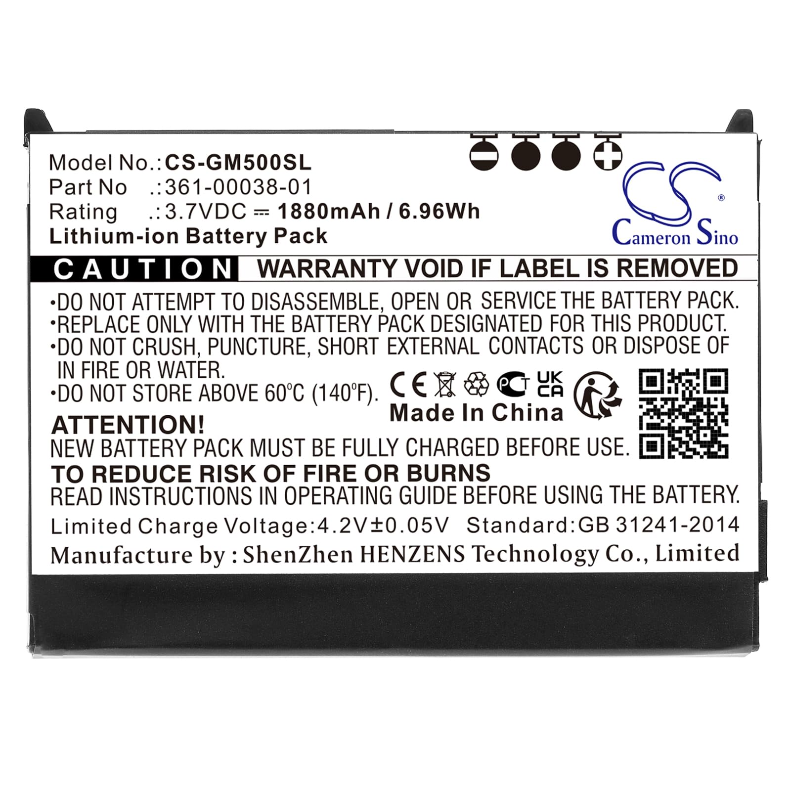 Navigator Battery for Garmin 361-00038-01.Fits Garmin Zumo 600 650 660 510 Aera Nuvi 550 Aera 510 560 GPS Battery