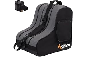 Hytiland Roller Skate Bag - Breathable Large Capacity Ice Skate Bag with Adjustable Shoulder Strap - Fits Most Inline, Ice and Roller Skate Accessories for Kids and Adults