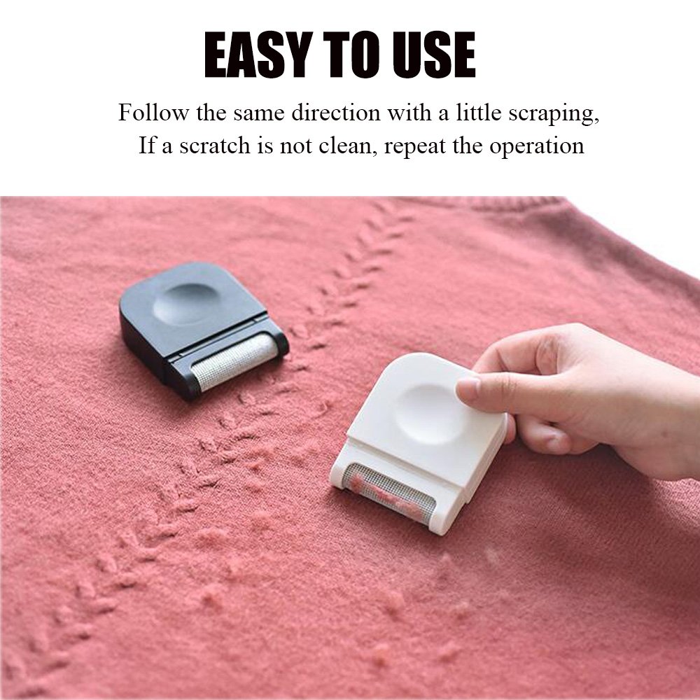 Lint Remover,Lint Brush Shaver for Fabric Clothes Sweater Fuzz Bobbles Wool Remove, Reusable Mini Small Lint Comb 2 pcs (with a free soft measure tape)