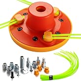 Quintillus Universal Weed Eater Head,H09 Weed Wacker Head Grass Trimmer Head Compatible with Ego,Ryobi,Stihl,Echo,Husqvarna,Weed Warrior with 12pc 11in / .095" Triangle Trimmer Line
