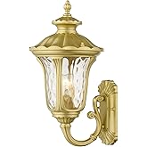 Livex Lighting, 7852-33, Oxford, Outdoor Medium Wall Lantern, Soft Gold