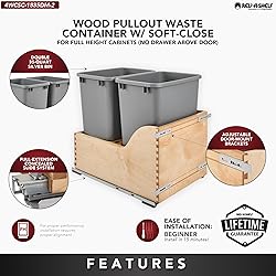 Rev-A-Shelf Pullout Trash Cans for Kitchen