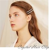 Hanyousheng Rhinestone Bobby Pins 15 Pieces Silver Hair Clips for Women view 5