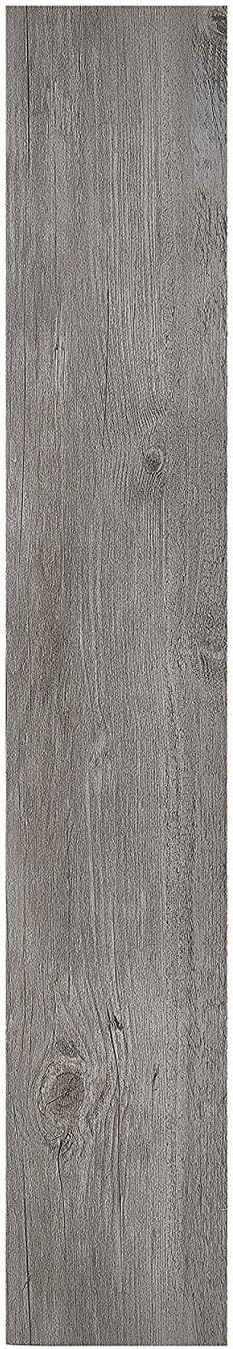 Floor Planks Do it Yourself Peel N' Stick Vinyl Wood Look Planks (6" x 36", 3-Pack, Light Gray Oak)