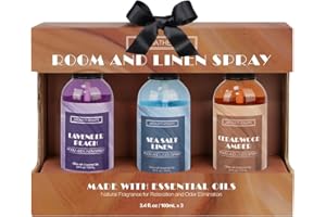 ARVIDSSON Linen and Room Spray Gift Set, 3 x 100ml Essential Oil Pillow Spray, Aromatherapy Pillow Mist, Natural Fabric Spray - Lavender & Peach Spray and more