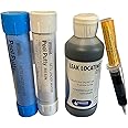 Epoxybond Atlas Pool Leak Detection Kit - Swimming Pool Leak Dye (Blue) Syringe & 8oz Refill Bottle - White Putty Epoxy Sealer + Valuable Instructional Step-by-Step DIY Videos