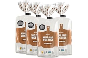 Little Northern Bakehouse Wide Sliced White Gluten Free Bread, Vegan Bread, Non-GMO and Allergy-Friendly, Gluten Free Food, Meals, Snacks - Wide Sliced Whole Grain (8 pack, 20. oz each)