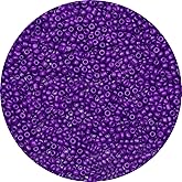 Yholin 5000pcs Glass Seed Beads Bulk, 3mm 8/0 Dark Purple Small Pony Waist Beads for Bracelets Necklace Jewelry Making DIY Craft Projects