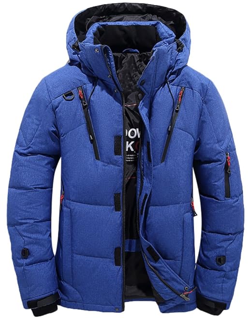 Mallimoda Herren Mantel Warm Daunenparka Winter Mantel Outdoor Verdickte Steppjacke Jacke Parka