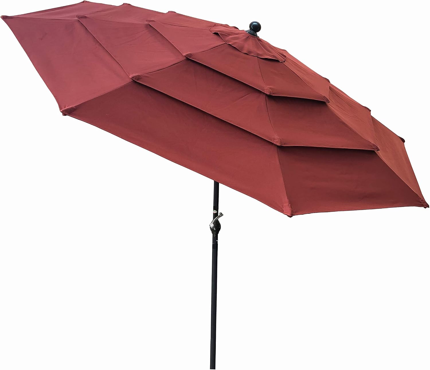 Amazon.com : Honture 10 Ft Round Umbrella 3 Layers Triple Vent Aluminum